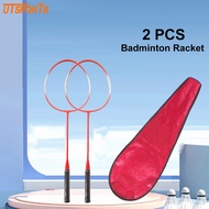 UTSPORTS Badminton Racket 2Pcs Fitness Sports Badminton Ball Racket men's and women's badminton rack