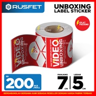 Unboxing video sticker 7x5cm unboxing video label unboxing sticker roll