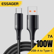 ESSAGER 7A Fast Cable 100W  - USB A to USB C Fast Charging