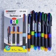 CONTENTS 12 PCS 4 COLOR PENS BENEFIT PENS 4 COLOR GEL PENS 0.7mm GP 288