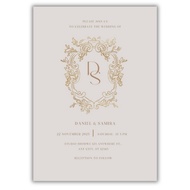 Template Kad Kahwin Aesthetic Canva | Editable Wedding Invitation Digital Download