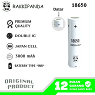 RakkiPanda - Baterai Cas 18650 Flat Top 3000mAh