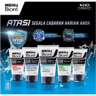 Biore Men Double Scrub Facial Foam 100g - Mirco Power Scrub - MEN' s Biore Pencuci Muka