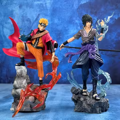 21/23CM NARUTO: Ten Years of Ninjas Naruto Uzumaki Naruto Immortal Mode Spiral Maru Standing Posture