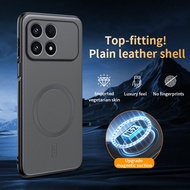 Leather Casing For Xiomi Poco F8 Pro 5G PocoF8Pro Phone Case Luxury N52 Strong Magnetic Wireless Cha