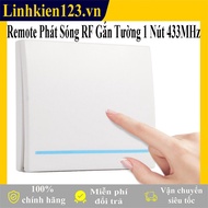 Wall Mount RF Broadcast Remote 1 Button 433MHz