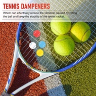 10PCS Tennis Racket Vibration Dampeners Tennis Shape Tennis Racquet Shock Absorbers Tennis Racket St