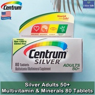 38% Sale! EXP: 03/24 Silver® Adults 50+ Multivitamin &amp; Minerals 80 Tablets - Centrum