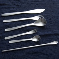 Restaurant 304 Material Brushed Stainless Steel Cutlery Spoon Japanese Style Home Matte Western Food