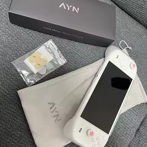 AYN Odin 2 Portal Silicone Case Grip Odin2 Portal Game Console Handle Protective Case Holder with St