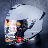INK HELMET TERRA 2 SOLID | MATT GORILA GREY | TERRA2 DOUBLE VISOR
