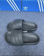 💯正貨！adidas originals Adilette 22 舒適耐磨拖鞋 男女同款 黑