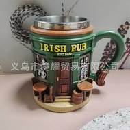 Irish Pub 3D Mug Irish Pub 3D Mug Resin Coffee Cup Home Decoration