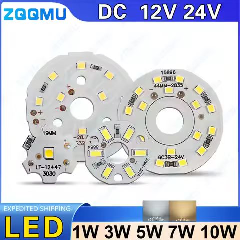 10PCS Batch LED DC12V 24V Lamp Beads LED Bulb 1W 3W 6W 9W Brightness Light Board Suitable For Led Bu