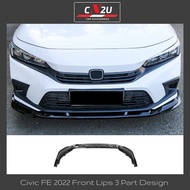 New 2022 Honda Civic FE Front Lips