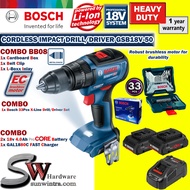 Bosch GSB18V-50 Brushless Cordless Impact Drill COMBO,33Pcs X-Line Drill/Driver **SOLO or BATTERY &amp; CHARGER GSB 18V-50