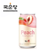 [Kooksoondang] Rice Wine Peach 350ml Can | 복숭아 막걸리 캔 | Korean Rice Wine | Makgeolli |