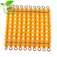 100 - 1 Golden Bead Hundred Squares