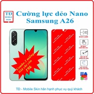 Toughened flexible screen protector for Samsung A26 phone