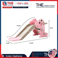 THE Dinosaur Slide With Basketball Frame Kids Playground Indoor Outdoor Safety Slide Playground