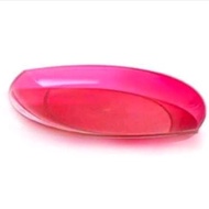 Large lotus plateer tupperware / tupperware serving plate / cake plate / oval plate