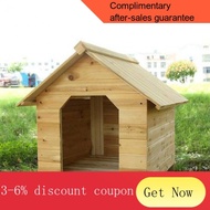 ！Outdoor Breeding Cage Rabbit Cage Outdoor Pet Shop Solid Wood Dog House Outdoor outside Dog Crate Dog House Four Season