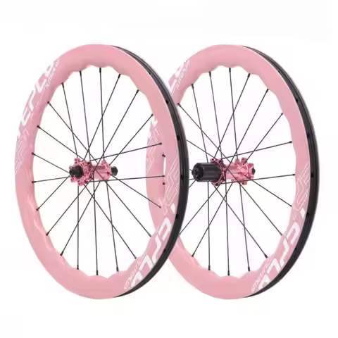 Liteplus Disc Brake Wave Carbon Fiber Folding Bicycle Wheelset 20 Inch 451 100x135MM Straight Pull 1