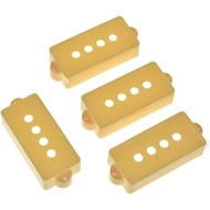 KAISH 4pcs P Bass Style Pickup Covers 4 String Electric Bass Pickup Covers for Precision P Bass Crea