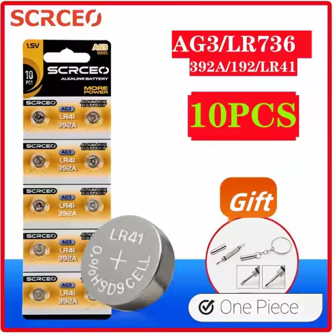 2-10PCS High Capacity LR41 Batteries AG3 L736 392 384 192 Premium Alkaline Battery 1.5V Button Coin 