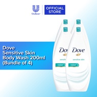 [Bundle of 4] Dove Sensitive Skin Body Wash 200ml