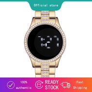 Womens Touch Screen LED Digital Wristwatch | Fashion Rhinestone Stainless Steel Watch | Jam Tangan P