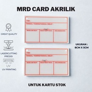 ITEM STOCK CARD / PERMANENT ACRYLIC OPNAME STOCK CARD UV PRINTING