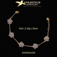 Goldfinch Jewelry| Rantai Tangan Emas 916 22K| 2.35g| 18cm | 1HGRGA425 | Dengan Insurans