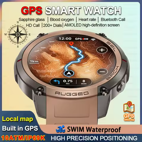2026New Smart Watch Men Women GPS Watch Professional Sports Waterproof Smart Watch with offline map