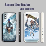 Casing For Samsung A13 5G A22 A33 Lionel Messi Football Ball King Aesthetic LCB23 Phone Case Square 