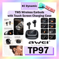 Awei TP97 Wireless Earbuds with Screen Bluetooth Earbuds with Touch Screen Earbuds Awei Earbuds