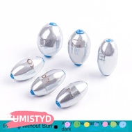 UMISTYDREAMUM9U 20pcs Fishing Sinkers, Alloy carbon steel material 3g/4g/5g/6g/7g/8g/9g/10g Fishing 