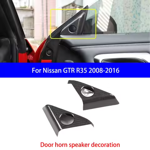 For Nissan GTRR35/370Z/Z34/400Z Dry Carbon Fiber Door Horn/rearview Mirror Adjustment/speed Differen