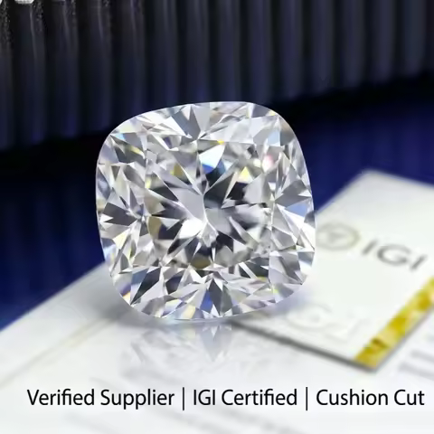 Cushion Shape Lab Grown Diamonds With IGI Certificate 1ct 1.5ct 2ct 3ct 5ct HPHT CVD Lab Created Dia