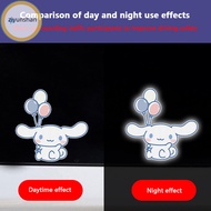 ziyunshan Sanrio Cinnamoroll Reflective Car Door Sticker Motorcycle Decoration Sticker Automobile Trunk Reflective Warning Safety Tape sg