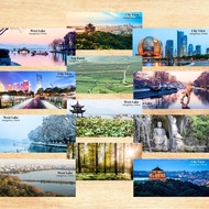 China Hangzhou Gift Souvenir Fridge Magnet Door Gift Food Culture Festivities 10 cm x 5