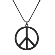 9 ️ ⃣ Ladies Pendant Necklace Call Peace Logo Sweater Chain Creative Round Retro Anti-War Peace Neck