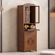ST/💛ABDTBuddha Niche New Chinese Style Clothes Closet Altar God of Wealth Cabinet Altar Household Modern Light Luxury Sm