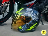 หมวกกันน็อค ID VENOM ลาย 2 GUNS เปิดหน้า แว่น2ชั้น NEW 2023