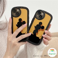 OPPO A57 A15 A15s A16 A16k A3s A5s A76 A96 A94 A93 A74 A54 A95 A52 A92 A5 A9 A53 Reno 7Z 6 5 6Z 5Z F9 Pro Fashion Mouse Mobile Phone Case Round Lens Protector Soft Phone Cover