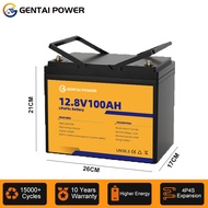 แบตเตอรี่24v100แอม แบตเตอรี่12V100AH แบตลิเธียม 12V แบต lifepo4  แบตเตอรี่โซล่าเซลล์ การป้องกัน BMS 