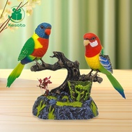 [Kesoto] Talking Parrots Ornament Sturdy ,Creative Home Office Desk Decoration, Talking Sound Contro