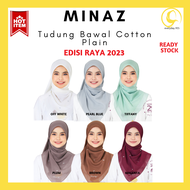 Minaz hijab Tudung bawal plain batu tabur / printed / bidang 45 cotton voile travel friendly