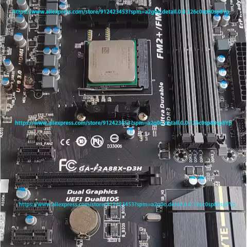 For GA‑F2A88X‑D3H Motherboard 64GB HDMI DVI VGA PCI‑E3.0 Socket FM2 FM2+ DDR3 ATX A88X Mainboard 100