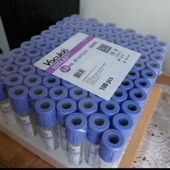 UNGU Edta Tube 3ml Brand Vaculab Material Glass Or Purple Glass original onemed Tube EDTA k3 3ml 3ml